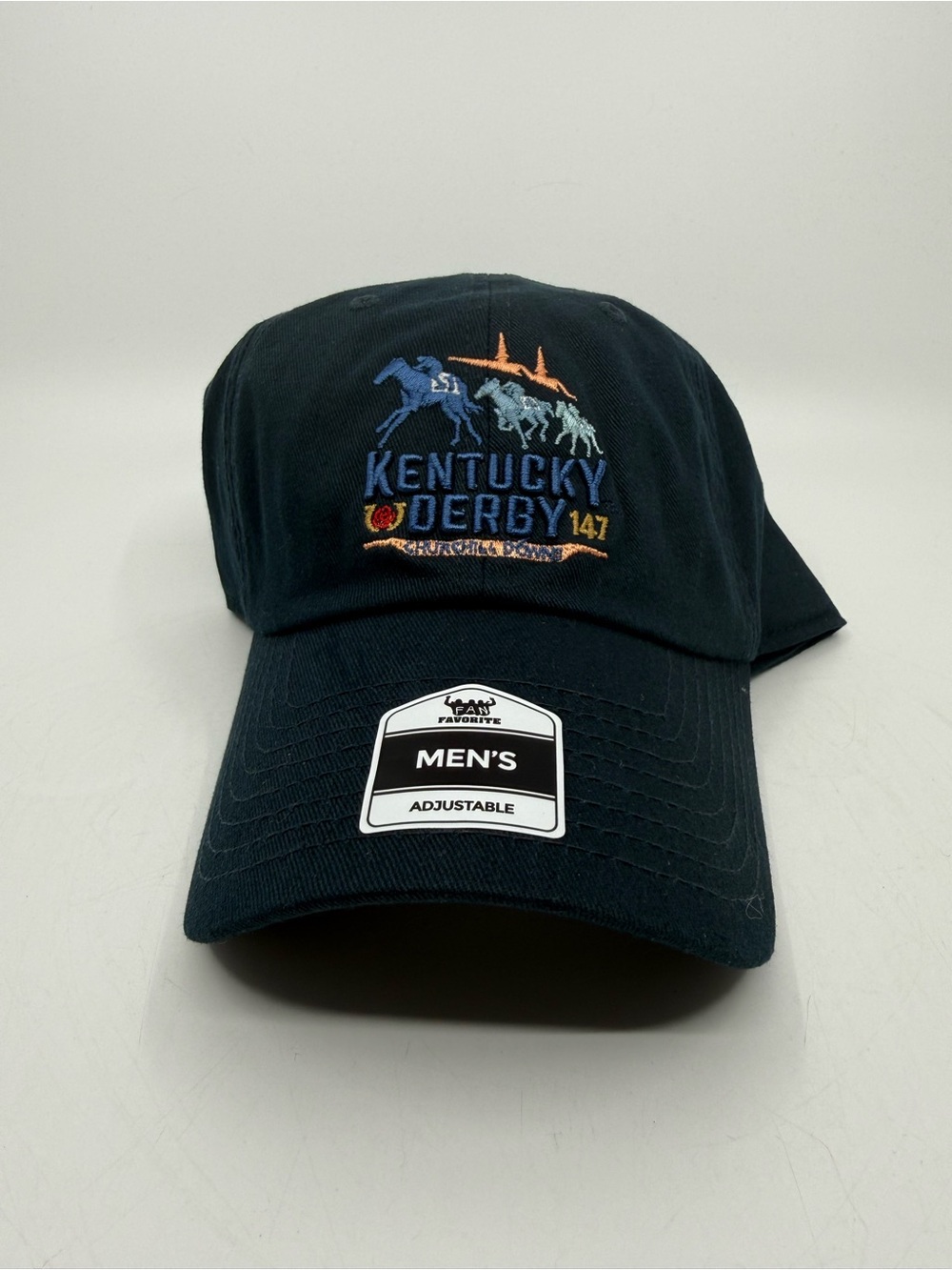 Kentucky Derby 147 Embroidered Baseball Cap - Navy